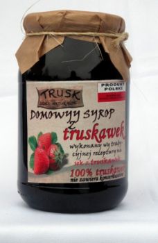 TRUSK Domowy syrop z truskawek 830 ml
